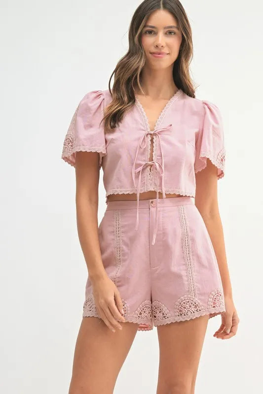 How To Style: Two-Piece Outfit - Lace Detail - Pockets - Rayon