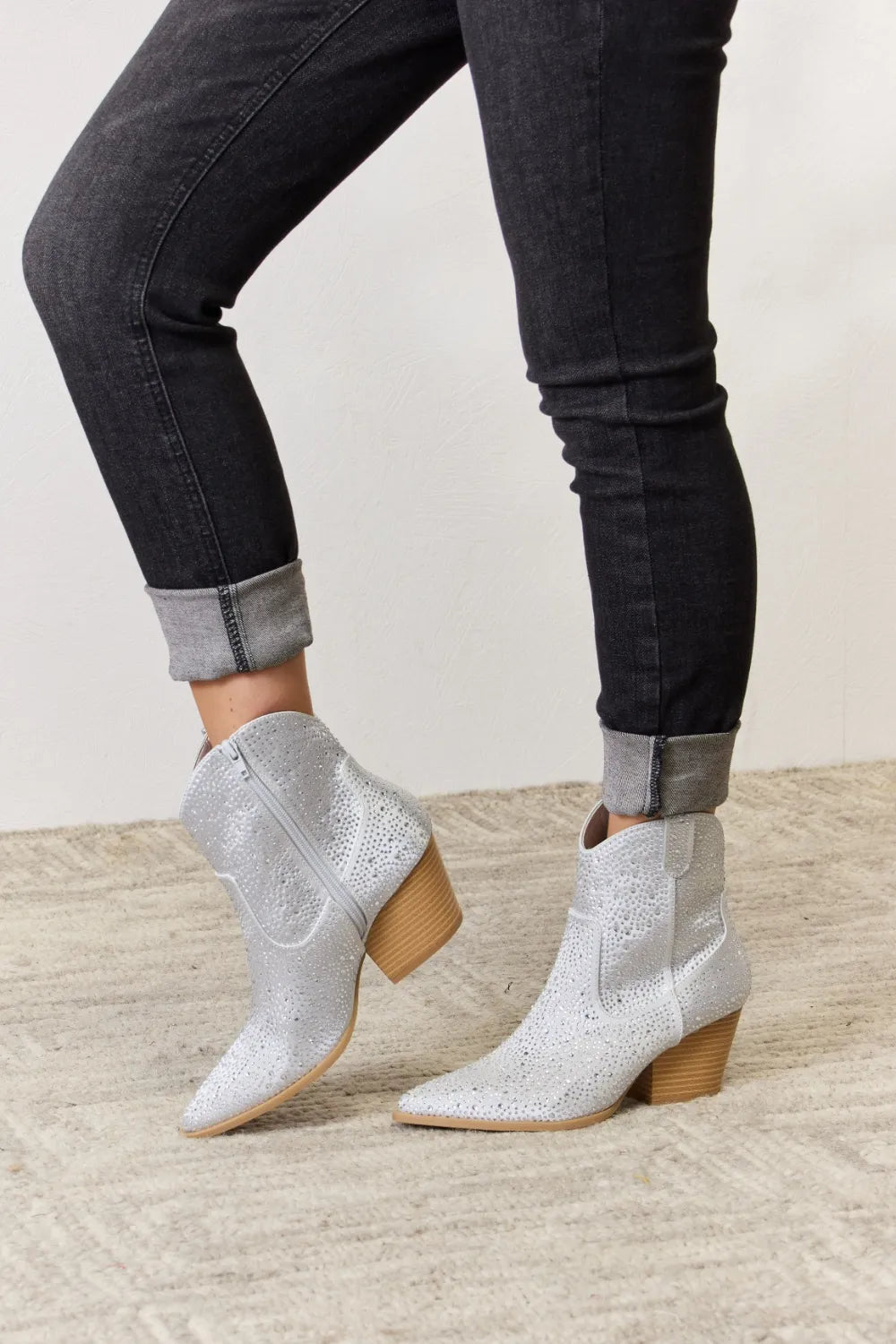 Chic Cowboy Ankle Boots - Glam Western Style backtoschool_sale_0811-0826 East Lion Corp Ship from USA