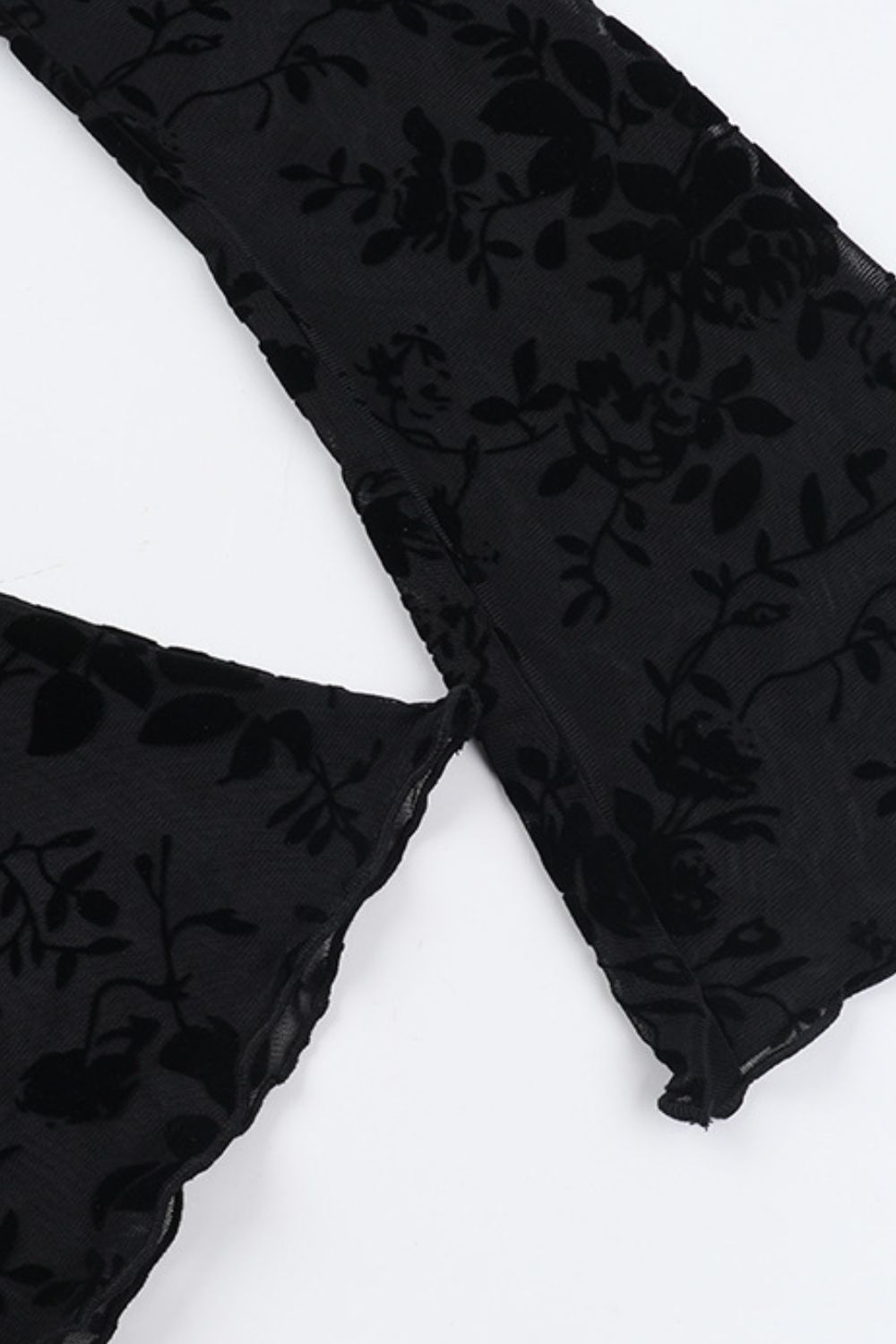 Women's Semi-Sheer Tied Lace Chiffon Top Apparel & Accessories > Clothing > Tops Artistic Attire Blouse Long Long Sleeve Long Sleeve Blouse Ship From Overseas Sleeve Sleeve Blouse sync-pinterest T Tie Tied V