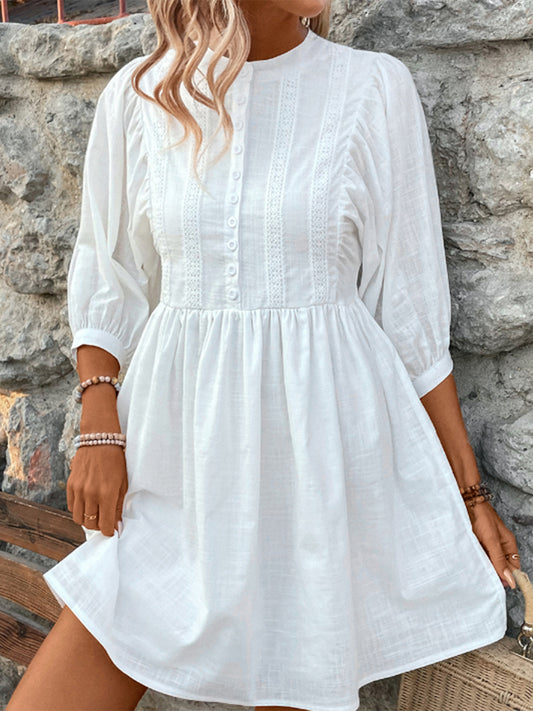 Three-Quarter Sleeve Dress