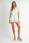 Crop Top Skort Set - Buttoned Lace Detail - Two-Piece Outfit Apparel & Accessories > Clothing > Outfits & Sets autopostr_pinterest_71901 autopostr_pinterest_72819 MABLE Only Available for U.S. Residents Ship from USA sync-pinterest