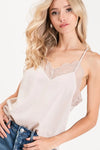 Top - Tank - Cami - Lace - Solid Color - Lightweight - Casual 5-1-usa BiBi Ship from USA