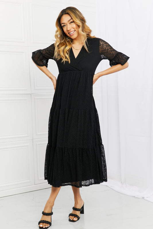 Black Black Lace Dress - Tiered Clothing & Accessories > Clothing > Dresses autopostr_pinterest_71118 autopostr_pinterest_71178 autopostr_pinterest_71277 dress full lace lovely rose size tiered