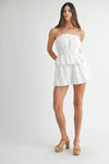 Tube Top Shorts Set - Eyelet Lace - Smocked Peplum Apparel & Accessories > Clothing > Outfits & Sets autopostr_pinterest_71901 autopostr_pinterest_72819 MABLE Only Available for U.S. Residents Ship from USA sync-pinterest