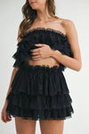 Crop Top Mini Skirt Set - Ruffle Layered - Lace Trim Apparel & Accessories > Clothing > Outfits & Sets autopostr_pinterest_71901 autopostr_pinterest_72819 MABLE Only Available for U.S. Residents Ship from USA sync-pinterest