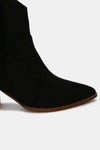 Ankle Boots - Suede - Fringe - Point Toe - Bohemian - Trendy 5-5-shoes-usa Beast Fashion Ship from USA
