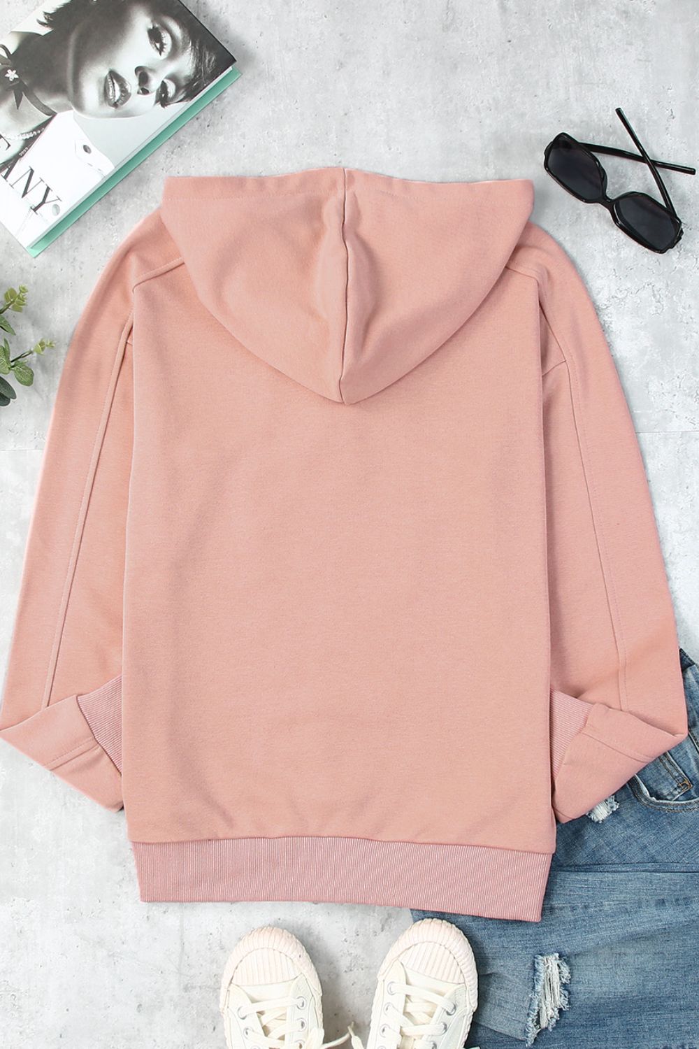 Women's Lace-Up Top with Slight Stretch in Polyester-Cotton Blend Apparel & Accessories > Clothing > Tops > Hoodies Lace Lace Up Long Long Sleeve Ship From Overseas Sleeve sync-pinterest SYNZ Up V