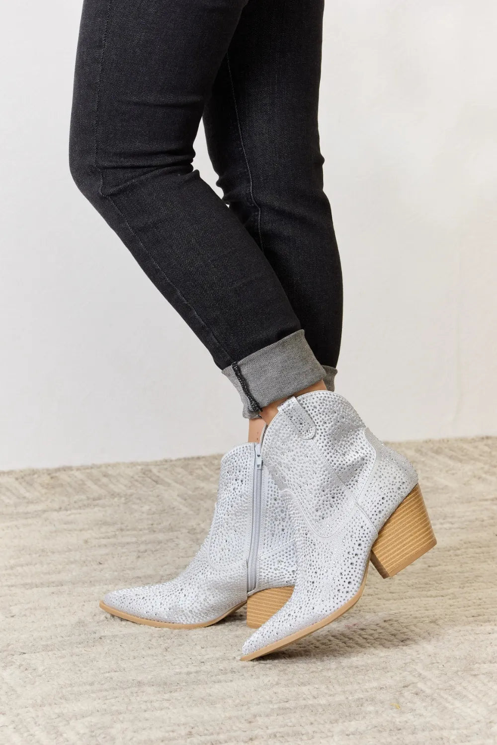 Chic Cowboy Ankle Boots - Glam Western Style backtoschool_sale_0811-0826 East Lion Corp Ship from USA