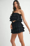 Crop Top Mini Skirt Set - Ruffle Layered - Lace Trim Apparel & Accessories > Clothing > Outfits & Sets autopostr_pinterest_71901 autopostr_pinterest_72819 MABLE Only Available for U.S. Residents Ship from USA sync-pinterest