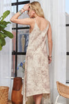 Midi Dress - Spaghetti Strap Lace Detail - Cotton Blend Casual Wear 4-23-usa ADORA Ship from USA