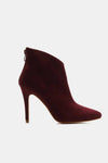 Ankle Booties - Suede - Stiletto - Back Zippers - Sleek - Stylish 5-5-shoes-usa Beast Fashion Ship from USA