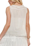 Top - Lace Detail - Contrast Design - Lightweight - Casual - Soft 5-2-usa ADORA Ship from USA