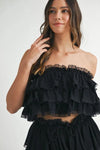 Crop Top Mini Skirt Set - Ruffle Layered - Lace Trim Apparel & Accessories > Clothing > Outfits & Sets autopostr_pinterest_71901 autopostr_pinterest_72819 MABLE Only Available for U.S. Residents Ship from USA sync-pinterest