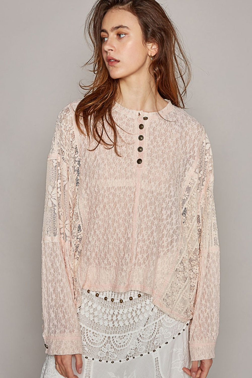 Blush Lace Top - Long Sleeve - Round Neck Clothing & Accessories > Clothing > Tops autopostr_pinterest_71118 autopostr_pinterest_71178 autopostr_pinterest_71277 edge lace long neck pol raw round sleeve top