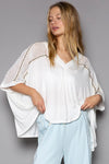 Oversized V-Neck Crochet Lace High-Low Top with Studded Details Apparel & Accessories > Clothing > Tops autopostr_pinterest_72819 Only Available for U.S. Residents POL Ship from USA sync-pinterest