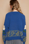 Knit Sweater - Floral Lace Patch - Long Sleeve - Soft Knit Fabric Apparel & Accessories > Clothing > Tops > Sweaters autopostr_pinterest_71901 autopostr_pinterest_72819 Only Available for U.S. Residents POL Ship from USA sync-pinterest
