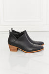 Ankle Boots - Crossover - Cowboy Chic - Low Heels - Block Heel - Black 5-5-shoes-usa Melody Ship from USA