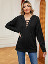 Hoodie - Lace-Up Stretch Rayon Opaque Long Sleeve Top Apparel & Accessories > Clothing > Tops > Hoodies autopostr_pinterest_71901 autopostr_pinterest_72819 M.N.Y Ship From Overseas sync-pinterest