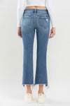 Denim Jeans - Mid Rise - Frayed Hem - Raw Edge - Pockets Apparel & Accessories > Clothing > Pants Lovervet Only Available for U.S. Residents Ship from USA sync-pinterest