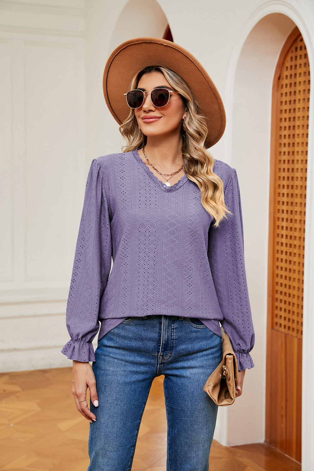 Rayon Top - Lace Detail - Opaque Finish - Stretch Fabric Apparel & Accessories > Clothing > Tops autopostr_pinterest_72819 Ship From Overseas sync-pinterest X&D