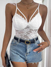 Lace Bodysuit - Opaque Stretch - Easy Care Fabric Apparel & Accessories > Clothing > Tops > Bodysuits Perfee Ship From Overseas sync-pinterest