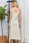 Midi Dress - Spaghetti Strap - Lace Detail - Cotton Blend - Casual 4-23-usa ADORA Ship from USA