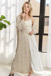 Cardigan - Crochet Elastic Long Sleeve - Cotton Openwork Layering 4-29 ADORA Ship from USA