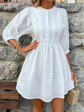 Three-Quarter Sleeve Dress