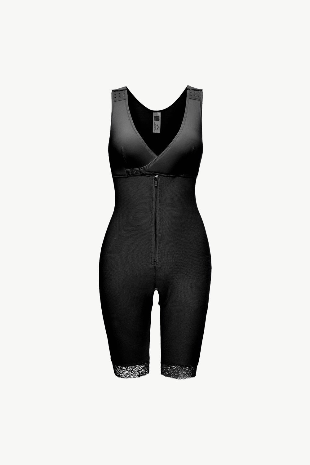 Shapewear Dress - Lace Trim - Zipper - Solid - Slight Stretch Apparel & Accessories > Clothing > Shapewear C.J Full Full Size Full Size Lace Lace Lace Trim Shapewear Ship From Overseas Size Size Lace Size Lace Trim sync-pinterest T Trim With Zip