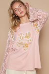 Dusty Pink Thermal Knit Top - Lace Sleeves - Round Neck - Regular Fit Apparel & Accessories > Clothing > Tops autopostr_pinterest_71901 autopostr_pinterest_72819 Only Available for U.S. Residents POL Ship from USA sync-pinterest