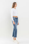 Denim Jeans - Mid Rise - Frayed Hem - Raw Edge - Pockets Apparel & Accessories > Clothing > Pants Lovervet Only Available for U.S. Residents Ship from USA sync-pinterest