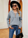 Hoodie - Lace-Up Stretch Rayon Opaque Long Sleeve Top Apparel & Accessories > Clothing > Tops > Hoodies autopostr_pinterest_71901 autopostr_pinterest_72819 M.N.Y Ship From Overseas sync-pinterest