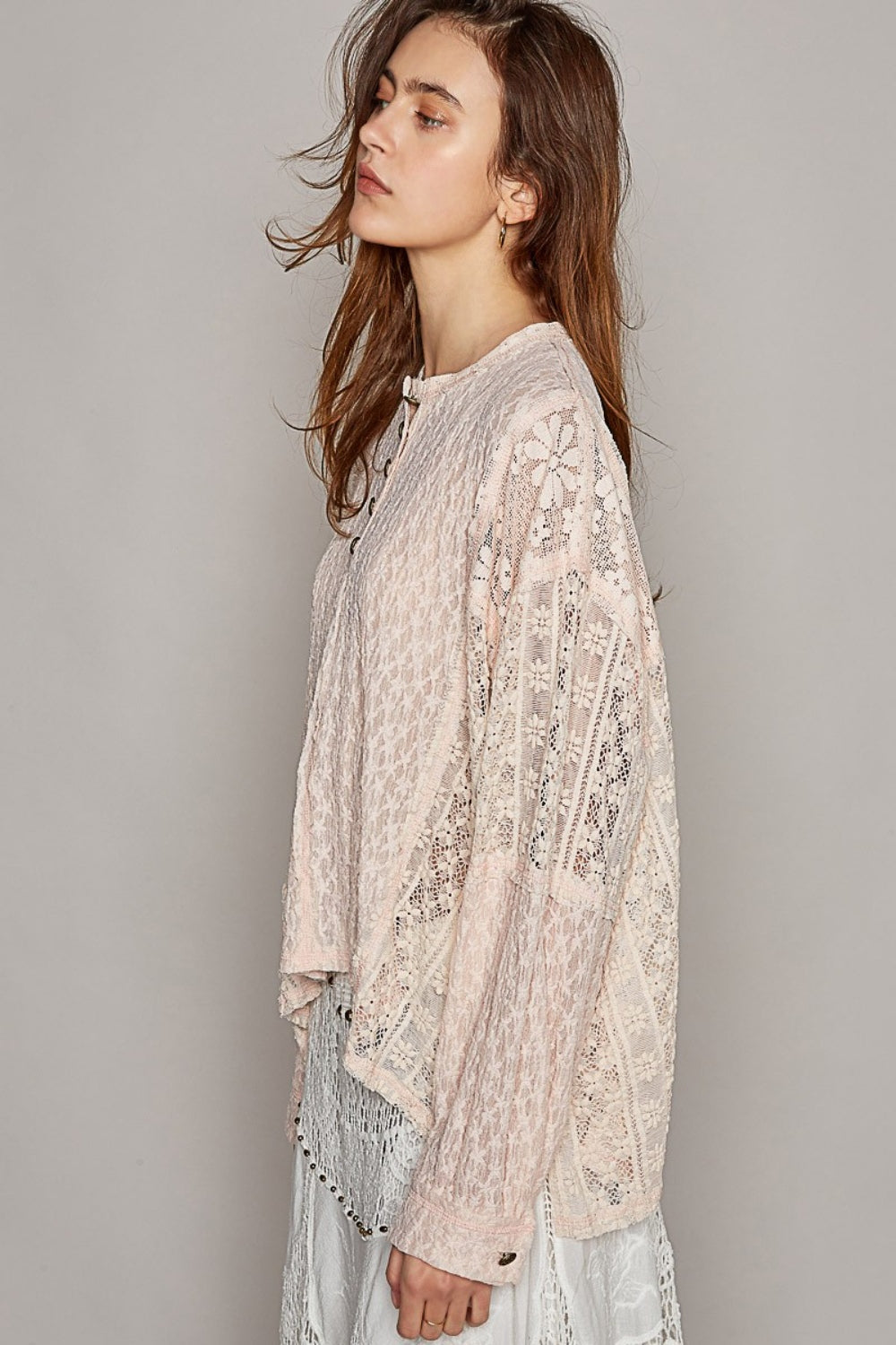 Blush Lace Top - Long Sleeve - Round Neck Clothing & Accessories > Clothing > Tops autopostr_pinterest_71118 autopostr_pinterest_71178 autopostr_pinterest_71277 edge lace long neck pol raw round sleeve top