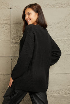 e.Luna Chunk Tunic Sweater