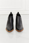 Ankle Boots - Crossover - Cowboy Chic - Low Heels - Block Heel - Black 5-5-shoes-usa Melody Ship from USA