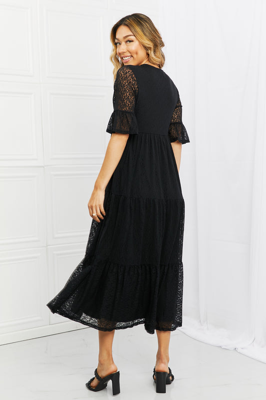 Black Lace Dress - Tiered Clothing & Accessories > Clothing > Dresses autopostr_pinterest_71118 autopostr_pinterest_71178 autopostr_pinterest_71277 dress full lace lovely rose size tiered