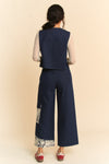 Denim Vest - Open Front - Lace Accents - 100% Cotton Apparel & Accessories > Clothing > Outerwear autopostr_pinterest_71901 autopostr_pinterest_72819 Davi & Dani Only Available for U.S. Residents Ship from USA sync-pinterest