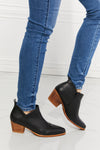 Ankle Boots - Crossover - Cowboy Chic - Low Heels - Block Heel - Black 5-5-shoes-usa Melody Ship from USA