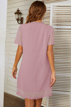 V-Neck Short Sleeve Dress