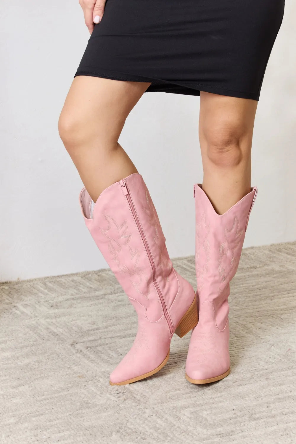 PINK Bold Cowboy Boots – Classic Statement Style Forever Link Ship from USA