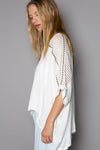 Oversized V-Neck Crochet Lace High-Low Top with Studded Details Apparel & Accessories > Clothing > Tops autopostr_pinterest_72819 Only Available for U.S. Residents POL Ship from USA sync-pinterest