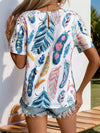 Lace Button-Up Top - Semi-Sheer - Stretchy - Women's Blouse Apparel & Accessories > Clothing > Tops Hundredth Ship From Overseas sync-pinterest