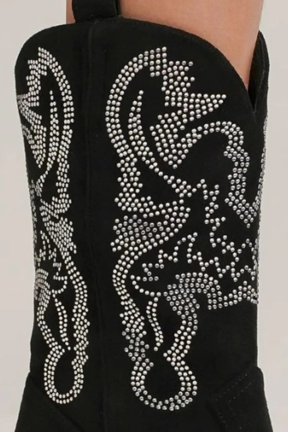 Rhinestone Cowgirl Suede Boots - Sparkling Elegance Beast Fashion Ship from USA