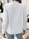 Lace Blouse - Ruffled Sheer Opaque Design - Polyester Cotton Apparel & Accessories > Clothing > Tops DY Ship From Overseas sync-pinterest