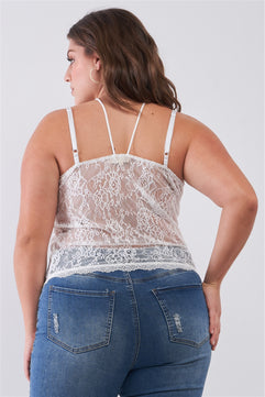 plus size sleeveless lace bustier top, sheer lace halter neck top, plus size lace halter neck top, sleeveless lace bustier top