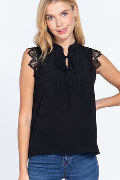 Lace Woven Top