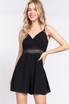 Woven Cami Romper