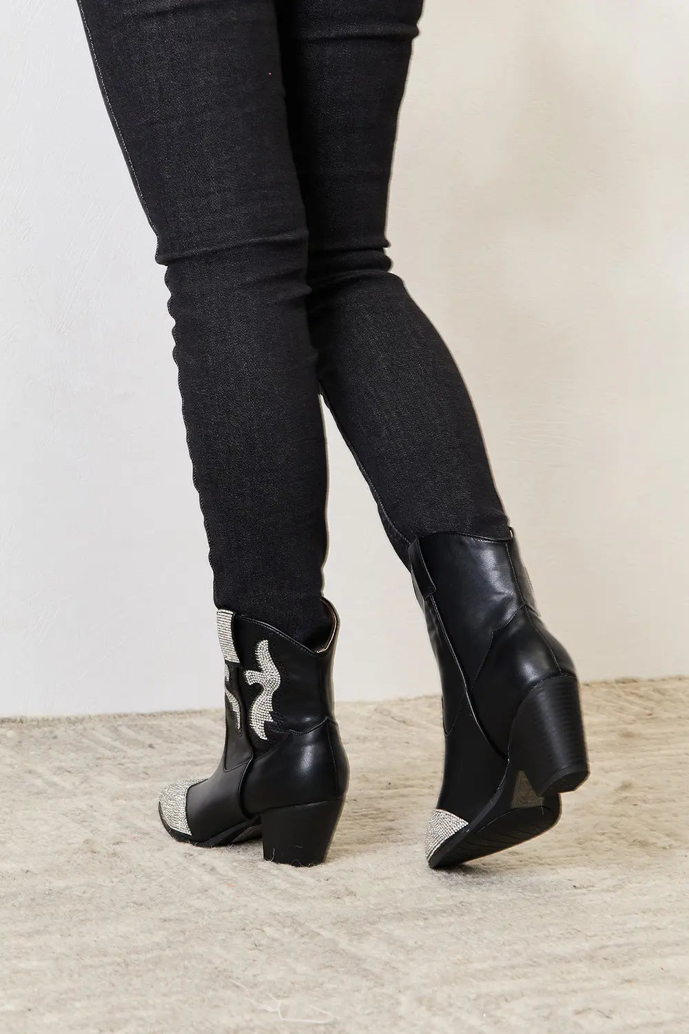 Sparkling Ankle Boots – Chunky Western Glam Qupid Ship from USA shoes_ sales_0701-0715