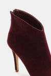 Ankle Booties - Suede - Stiletto - Back Zippers - Sleek - Stylish 5-5-shoes-usa Beast Fashion Ship from USA