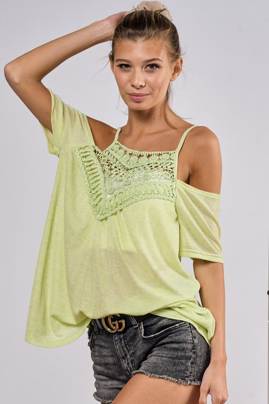 Lime Lace Top - Adjustable Strap - Corchet Clothing & Accessories > Clothing > Tops adjustable autopostr_pinterest_71118 autopostr_pinterest_71178 autopostr_pinterest_71277 crochet front lace strap top